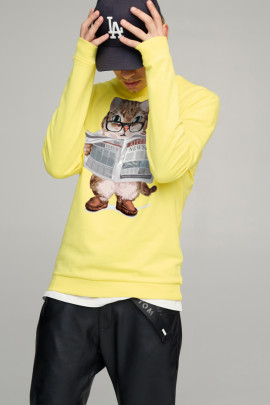 Світшот чоловічий BASIC /no flis/