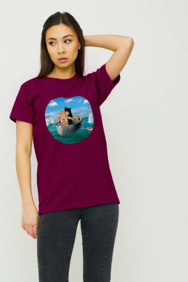 Футболка Boyfriend / air print /