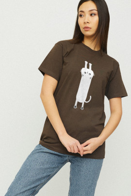 Футболка Boyfriend / дихаючий принт /