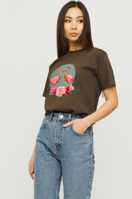 Футболка Boyfriend / дихаючий принт /