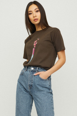 Футболка Boyfriend / дихаючий принт /