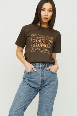 Футболка Boyfriend / дихаючий принт /