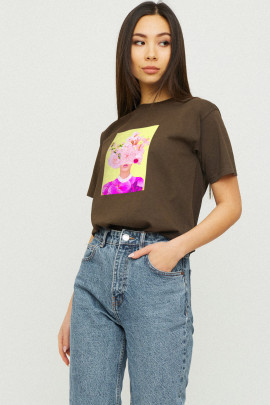 Футболка Boyfriend / дихаючий принт /