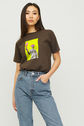 Футболка Boyfriend / дихаючий принт /