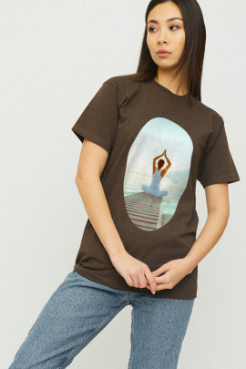 Футболка Boyfriend / дихаючий принт /