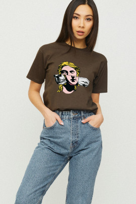 Футболка Boyfriend / дихаючий принт /