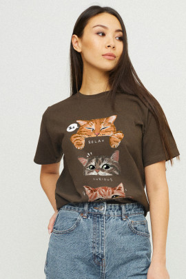 Футболка Boyfriend / дихаючий принт /