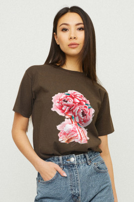 Футболка Boyfriend / дихаючий принт /