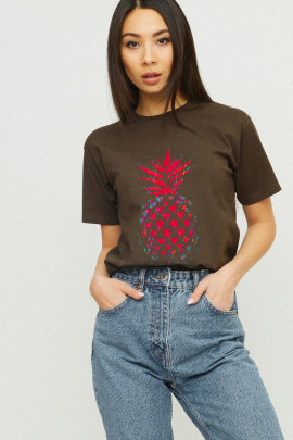 Футболка Boyfriend / дихаючий принт /