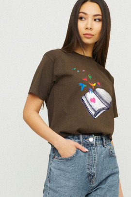 Футболка Boyfriend / дихаючий принт /