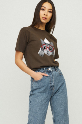 Футболка Boyfriend / дихаючий принт /