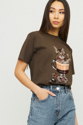 Футболка Boyfriend / дихаючий принт /