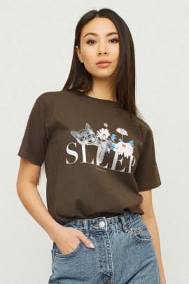 Футболка Boyfriend / дихаючий принт /