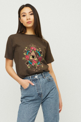 Футболка Boyfriend / дихаючий принт /