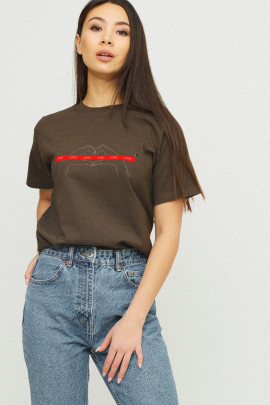 Футболка Boyfriend / дихаючий принт /