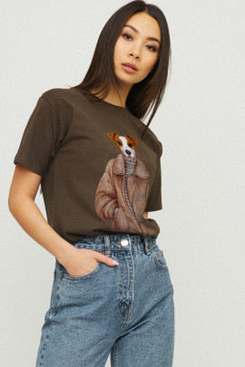 Футболка Boyfriend / дихаючий принт /