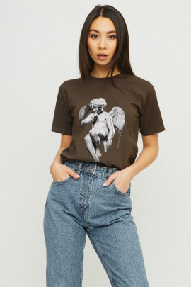 Футболка Boyfriend / дихаючий принт /