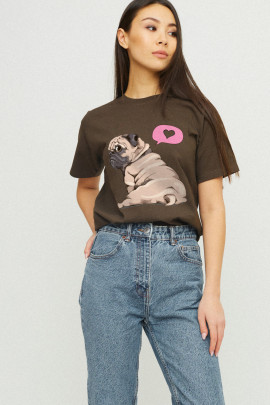 Футболка Boyfriend / дихаючий принт /