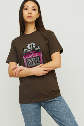 Футболка Boyfriend / дихаючий принт /