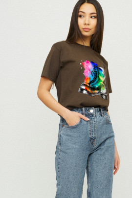 Футболка Boyfriend / дихаючий принт /