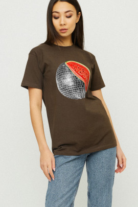 Футболка Boyfriend / дихаючий принт /