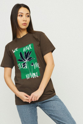 Футболка Boyfriend / дихаючий принт /