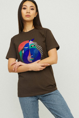 Футболка Boyfriend / дихаючий принт /