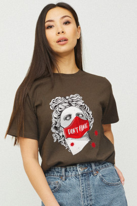 Футболка Boyfriend / дихаючий принт /