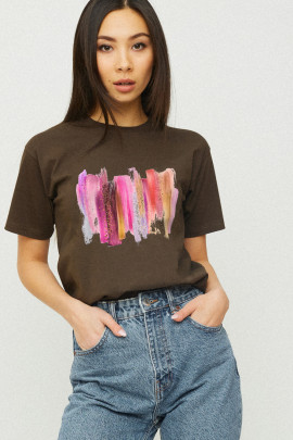 Футболка Boyfriend / дихаючий принт /