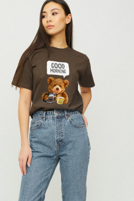 Футболка Boyfriend / дихаючий принт /