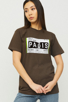 Футболка Boyfriend / дихаючий принт /