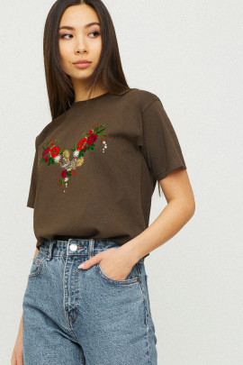 Футболка Boyfriend / дихаючий принт /