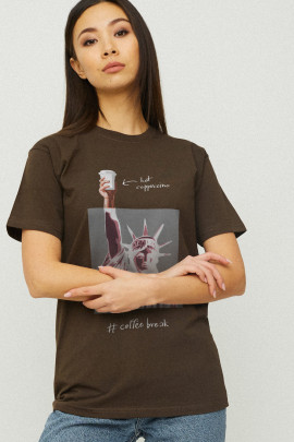 Футболка Boyfriend / дихаючий принт /