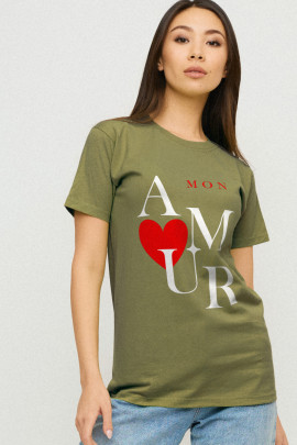 Футболка Boyfriend / дихаючий принт /