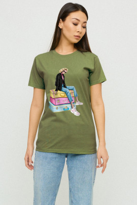 Футболка Boyfriend / дихаючий принт /