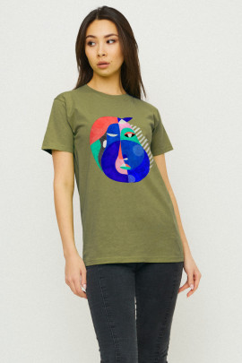 Футболка Boyfriend / дихаючий принт /