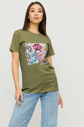 Футболка Boyfriend / дихаючий принт /