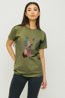 Футболка Boyfriend / дихаючий принт /