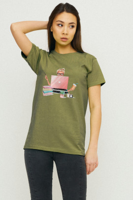 Футболка Boyfriend / дихаючий принт /