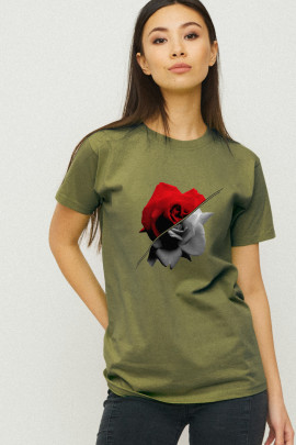 Футболка Boyfriend / дихаючий принт /