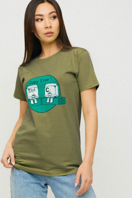 Футболка Boyfriend / дихаючий принт /