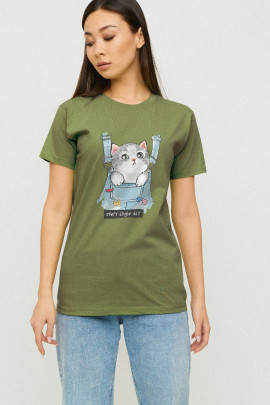 Футболка Boyfriend / дихаючий принт /