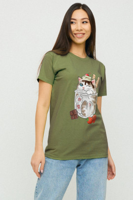 Футболка Boyfriend / дихаючий принт /