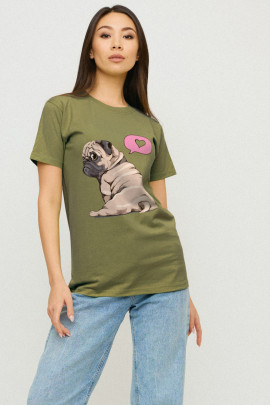 Футболка Boyfriend / дихаючий принт /