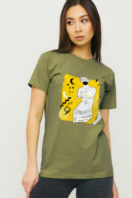 Футболка Boyfriend / дихаючий принт /
