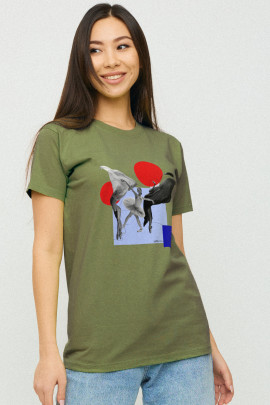 Футболка Boyfriend / дихаючий принт /