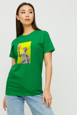 Футболка Boyfriend / дихаючий принт /