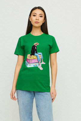 Футболка Boyfriend / дихаючий принт /