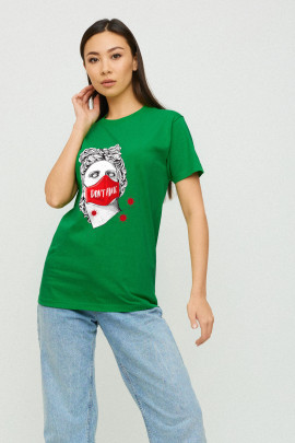 Футболка Boyfriend / дихаючий принт /