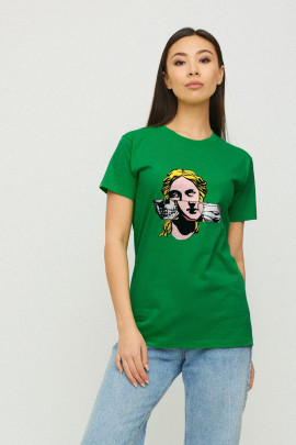 Футболка Boyfriend / дихаючий принт /